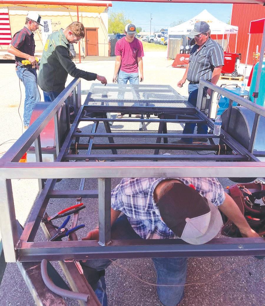 Fabrication team competes for first time, trailer to be auctioned
